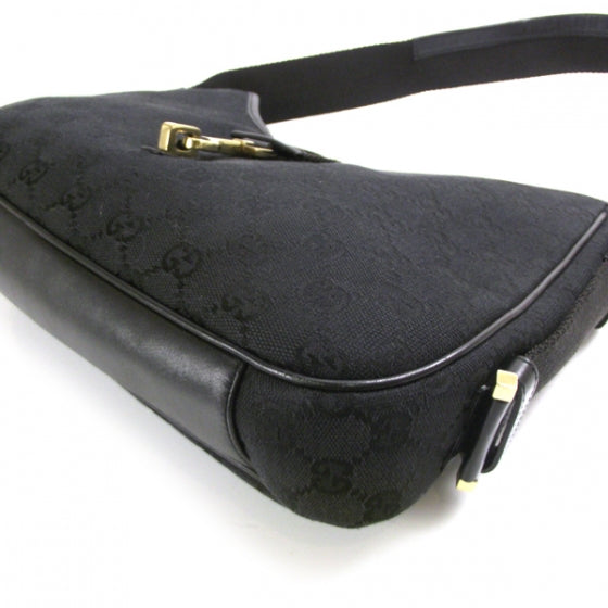 Gucci Monogram Shoulder Bag Black 5 of 10