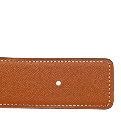Hermes Box Epsom 32mm H Belt 95 38 Black Gold 7 of 10