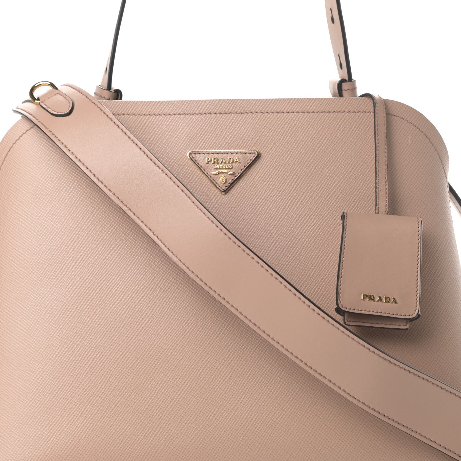 Prada Saffiano Cuir Matinee Tote Cipria Blush Pink 8 of 14