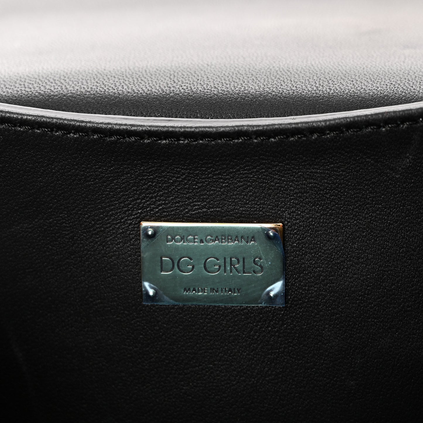 Nappa DG Girls Shoulder Bag Black