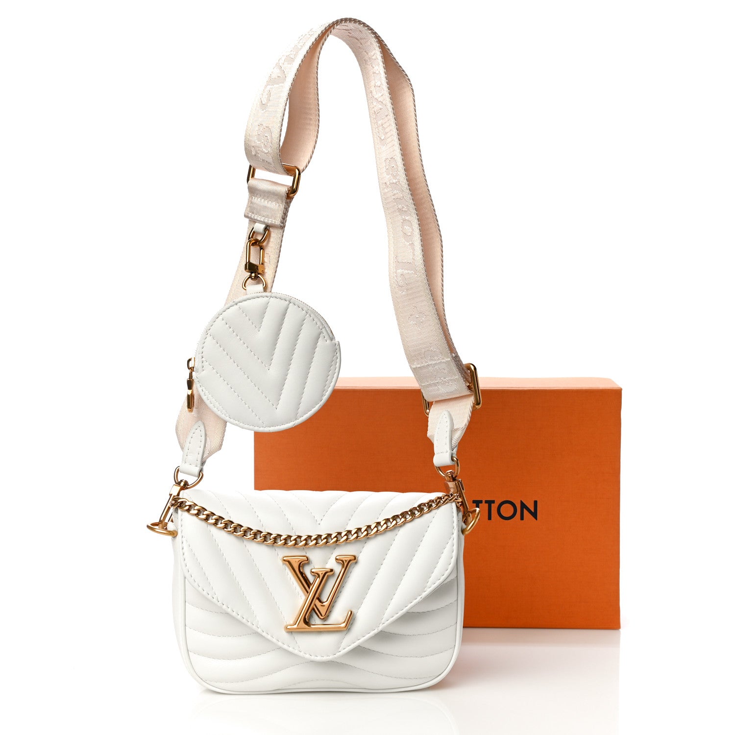Louis Vuitton Calfskin New Wave Multi Pochette Snow 10 of 10