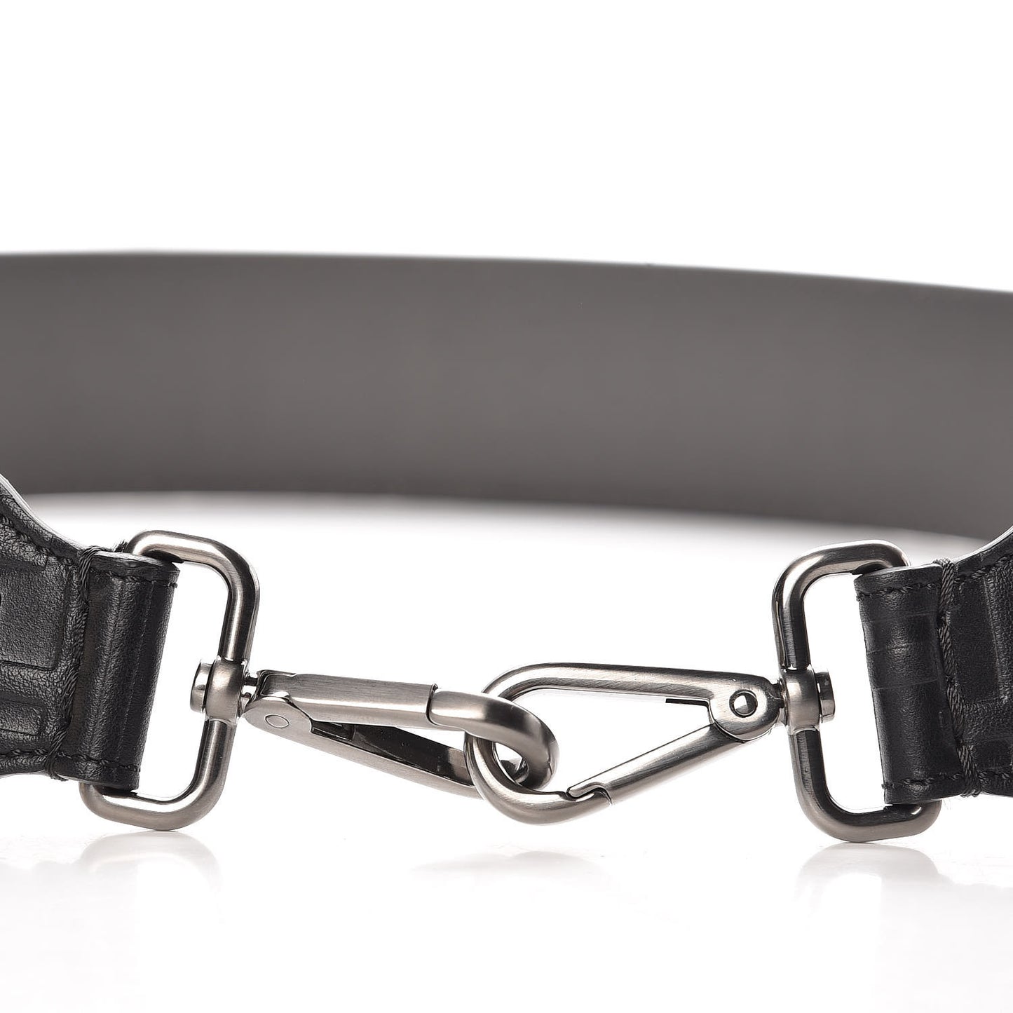 Calfskin FF 1974 Embossed Strap You Black