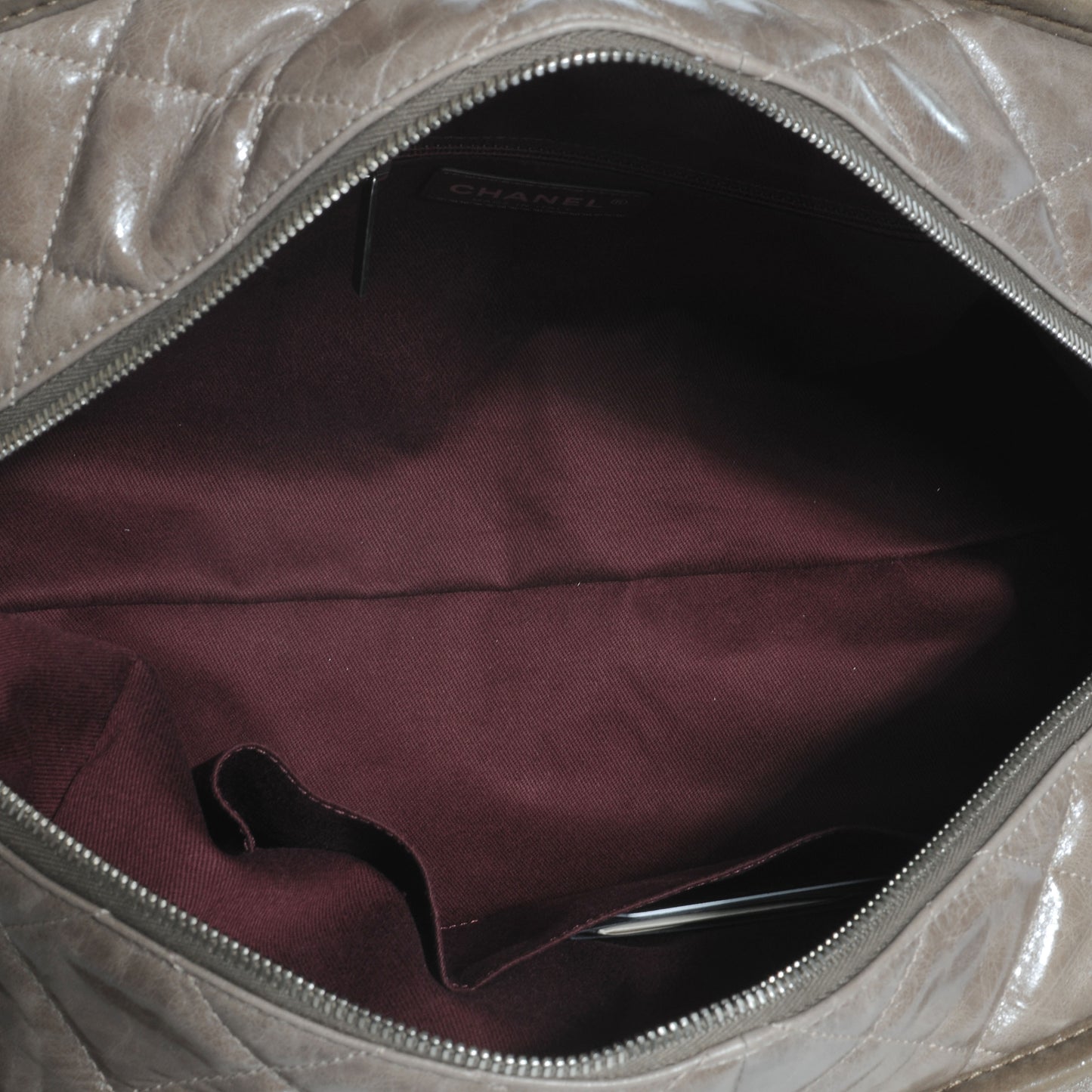 Iridescent Calfskin In The Mix Bowler Brown