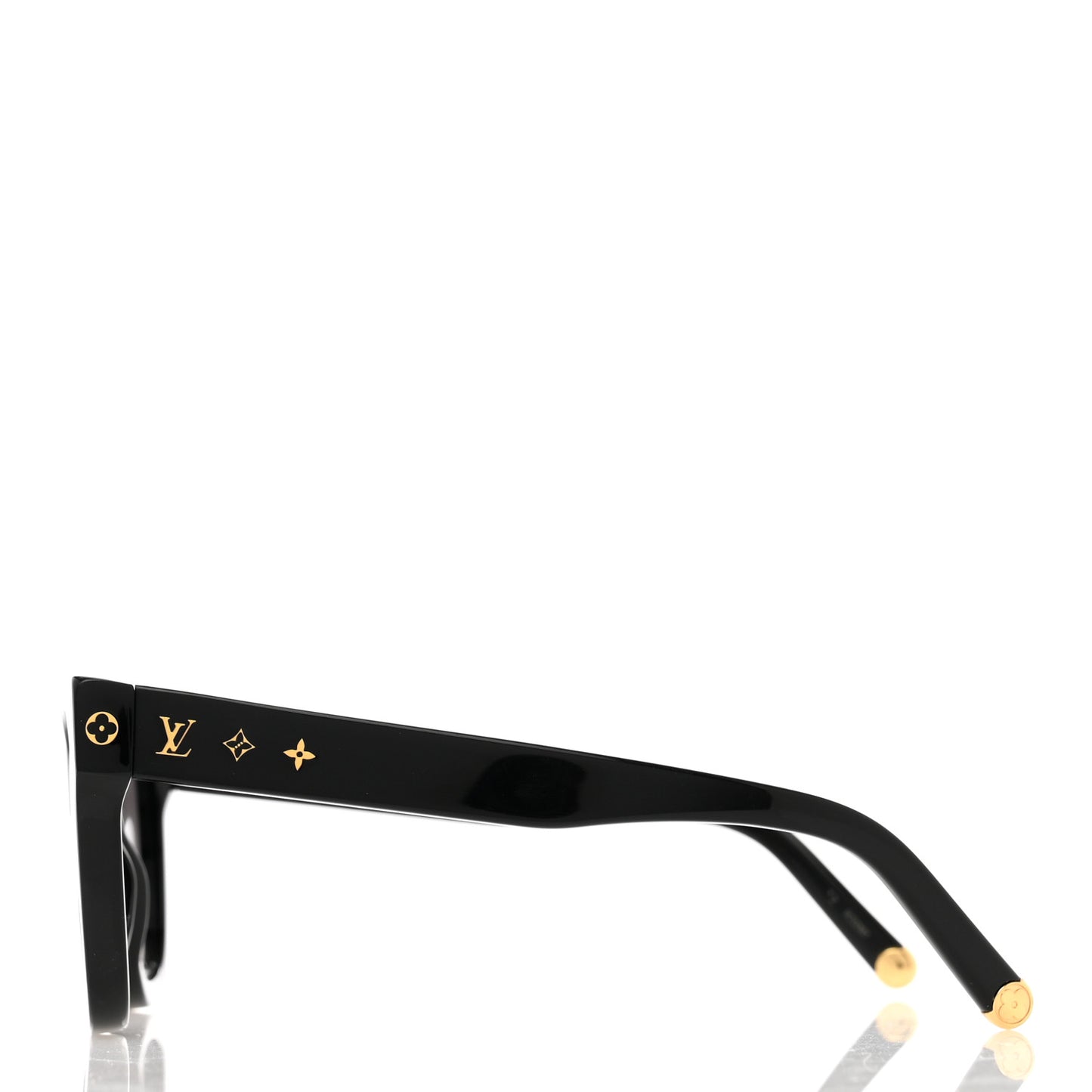 Acetate My Monogram Square Sunglasses Z1523W Black