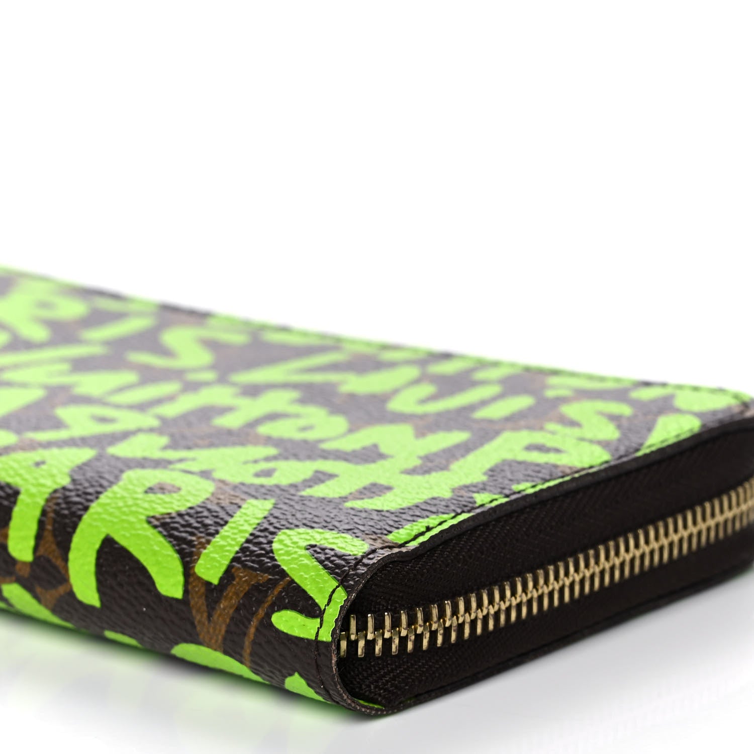 Louis Vuitton Monogram Graffiti Zippy Wallet Green 9 of 10