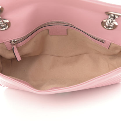 Gucci Calfskin Matelasse Small GG Marmont Shoulder Bag Wild Rose 5 of 13