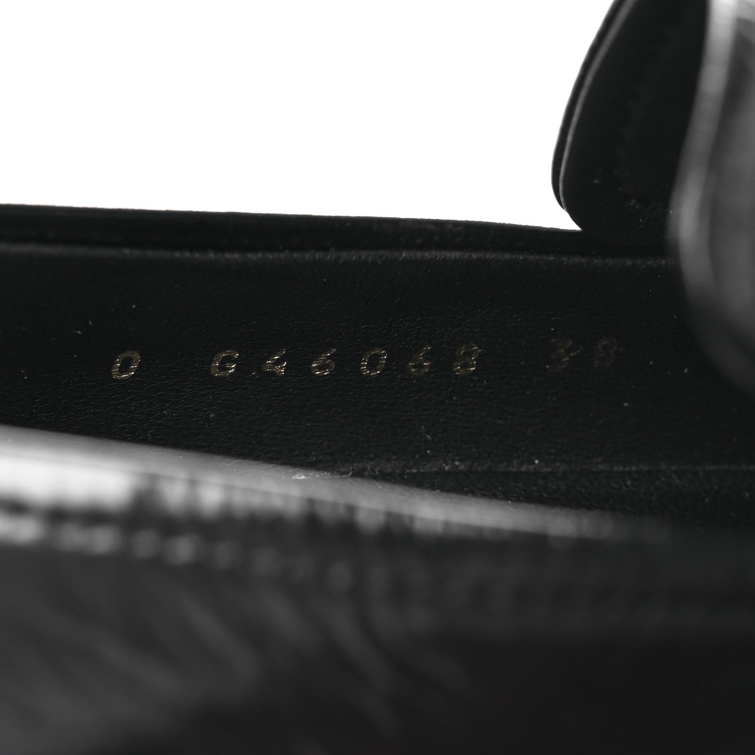 Chanel Shiny Calfskin Logo Loafers 38 Black 10 of 11