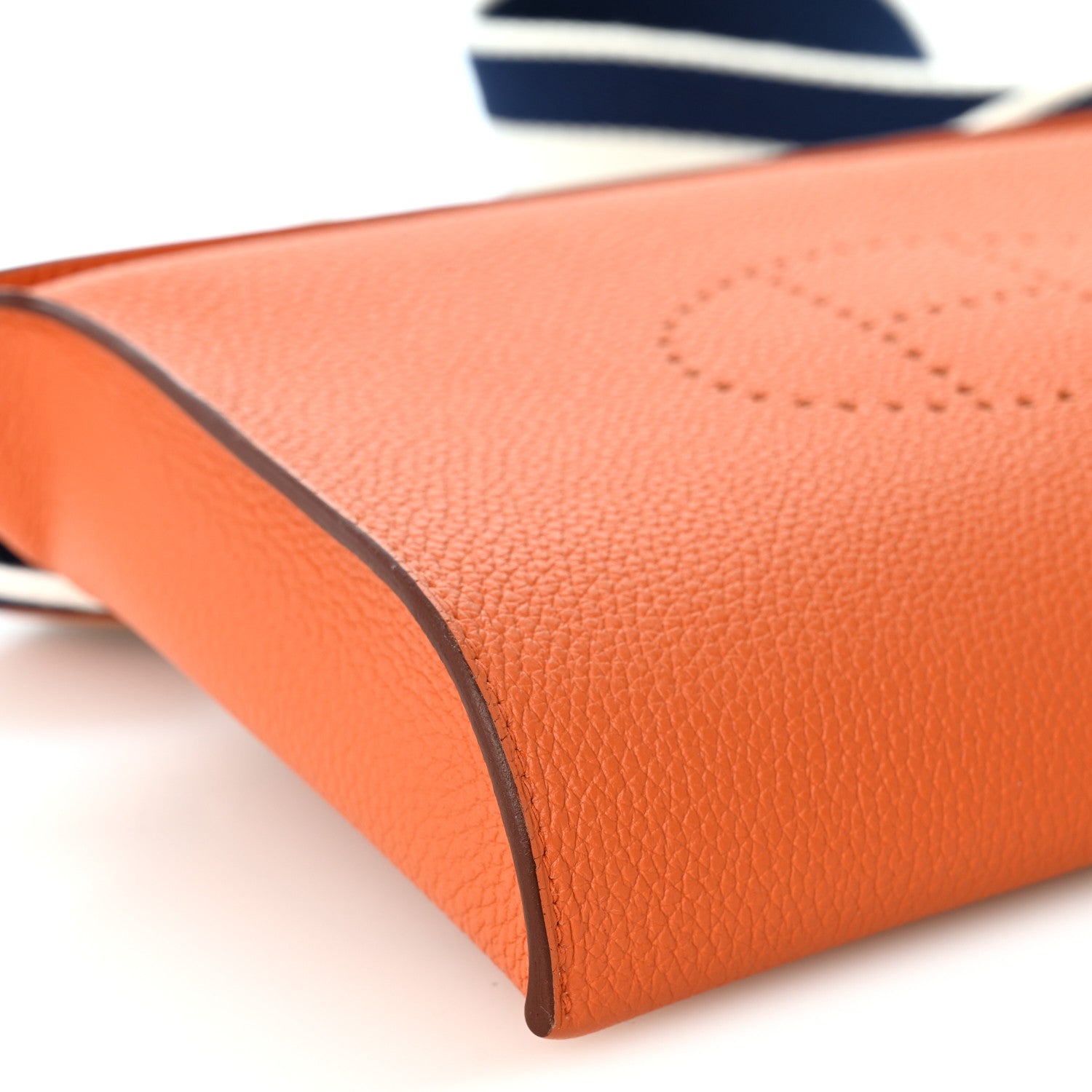 Hermes Togo Videpoches Orange White Bleu Saphir 9 of 9