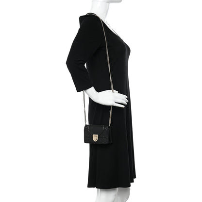Christian Dior Lambskin Baby Diorama Flap Bag Black 2 of 8