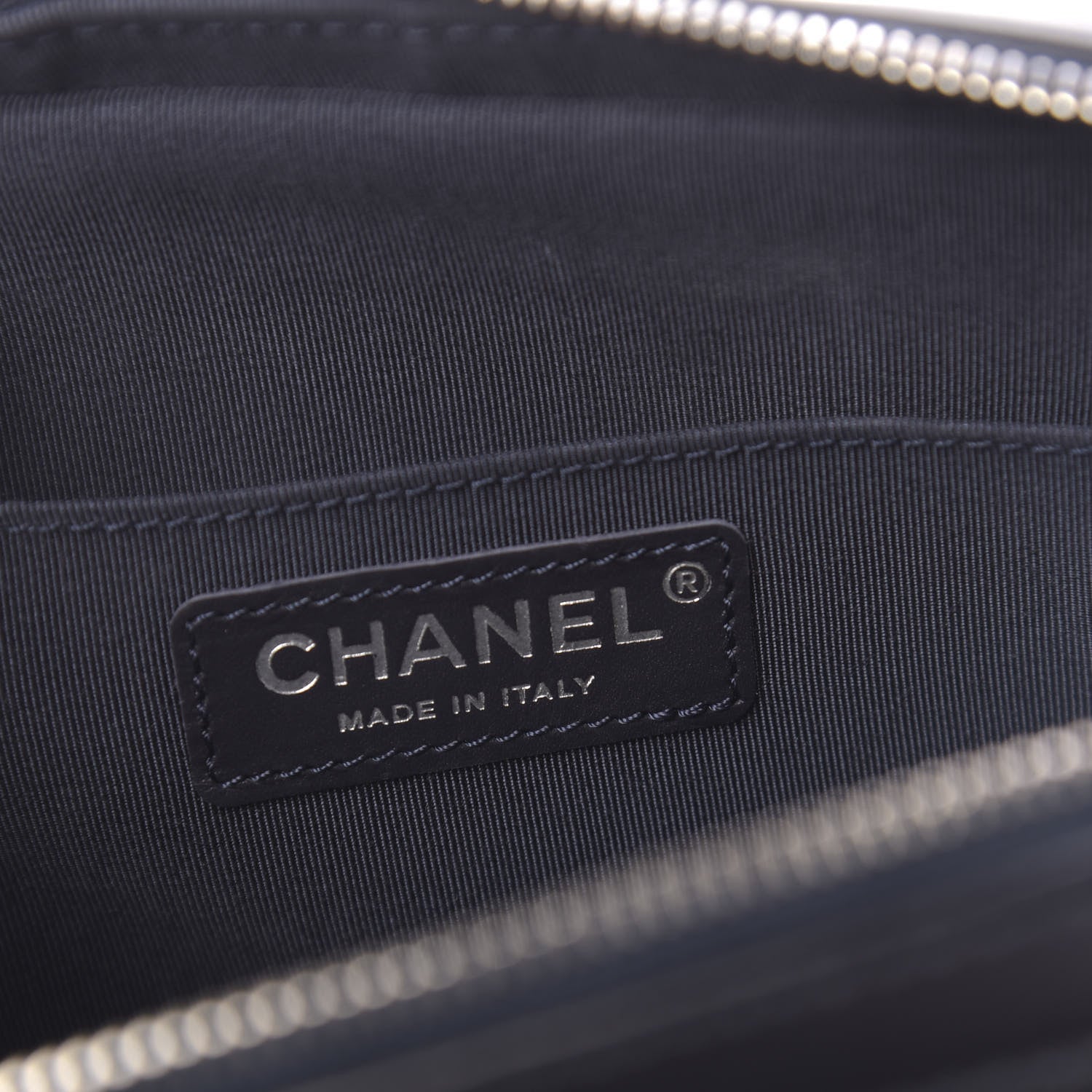 Chanel Calfskin Chevron Quilted Double Camera Bag With Flap Black 6 of 17