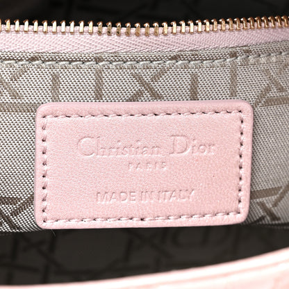Christian Dior Metallic Lambskin Cannage Mini Lady Dior Lotus 6 of 12