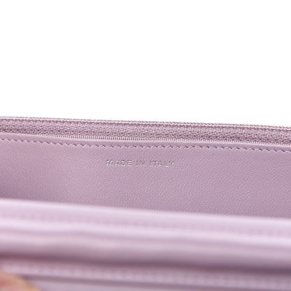 Chanel Lambskin Quilted Wallet On Chain WOC Light Purple 9 of 12