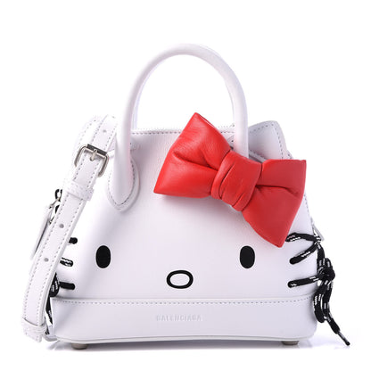 Balenciaga Calfskin Hello Kitty XXS Ville Top Handle Bag White 1 of 9