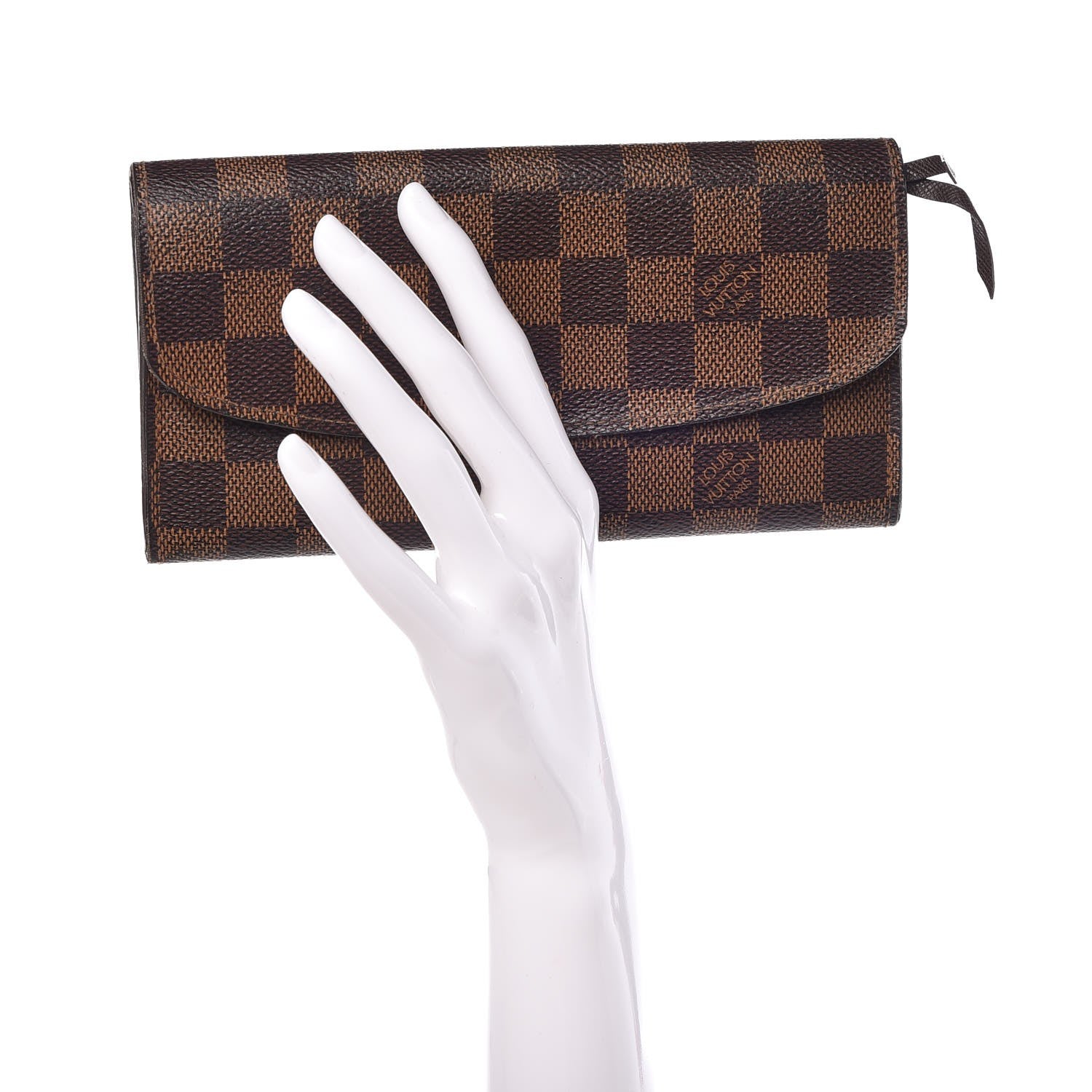 Louis Vuitton Damier Ebene Emilie Wallet 2 of 9