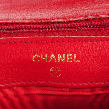Chanel Caviar Timeless CC Card Holder Wallet Red 6 of 10