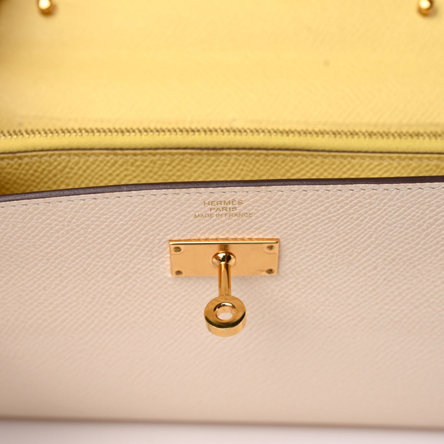 Epsom Verso Kelly Wallet To Go Nata Jaune Poussin