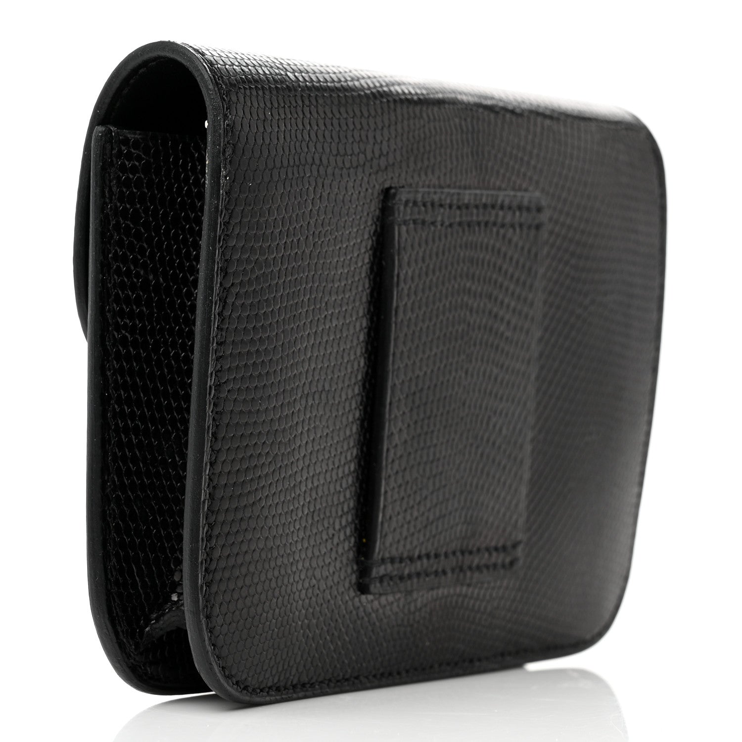 Hermes Lizard Constance Slim Wallet Black 4 of 14