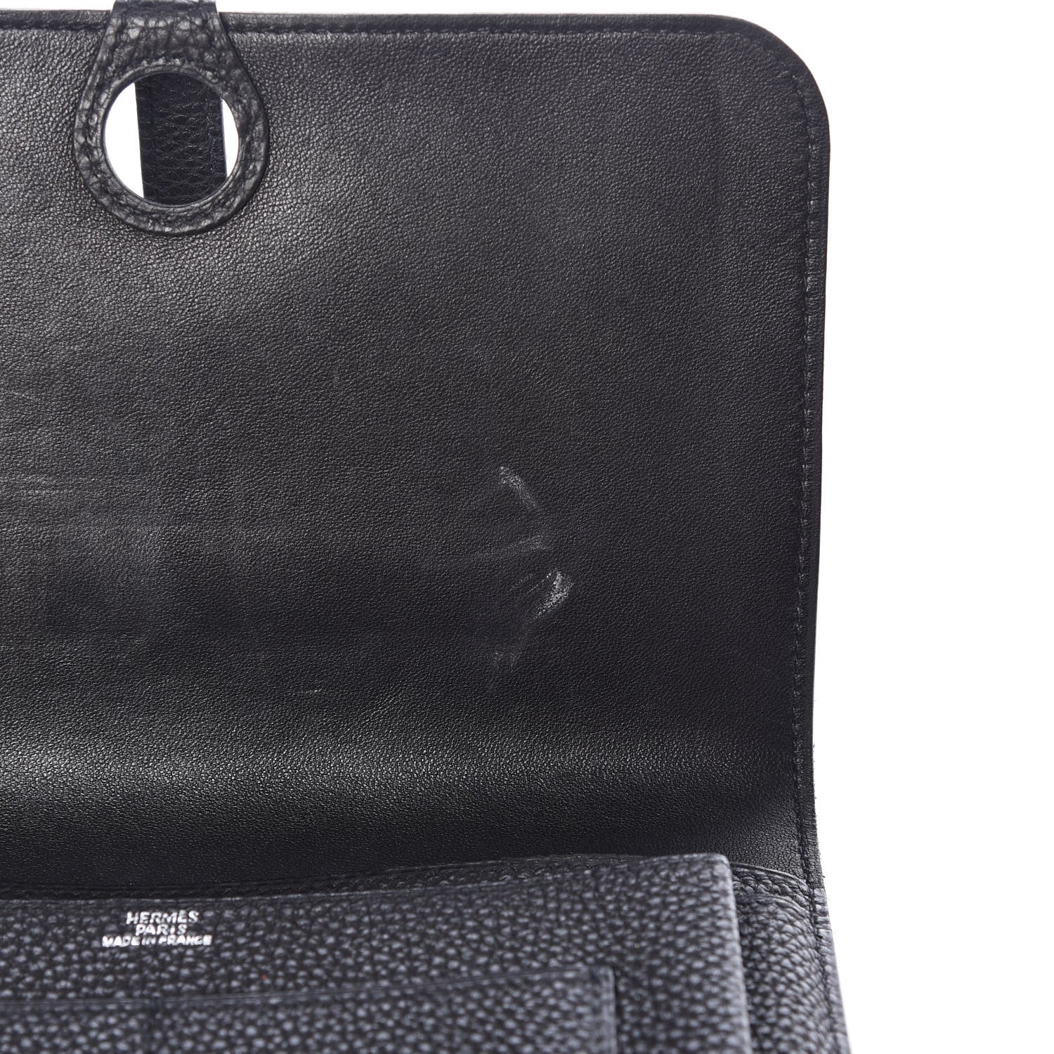Hermes Togo Dogon Duo Wallet Black 10 of 11