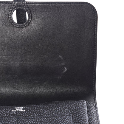 Hermes Togo Dogon Duo Wallet Black 10 of 11