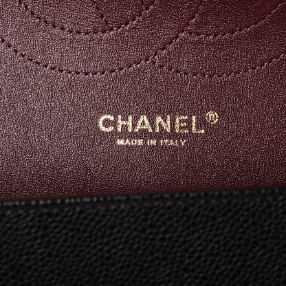 Chanel Caviar Quilted Jumbo Double Flap Black 6 of 9