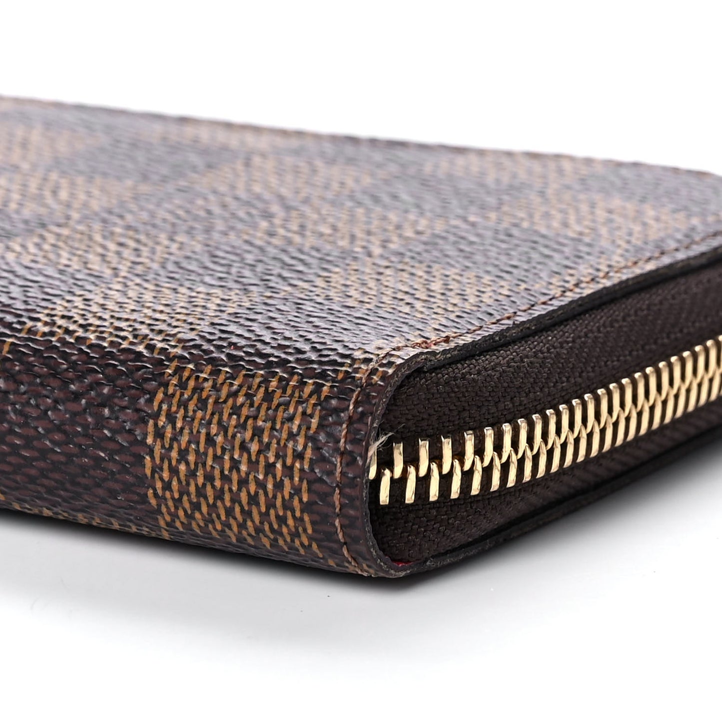 Damier Ebene Clemence Wallet Cherry