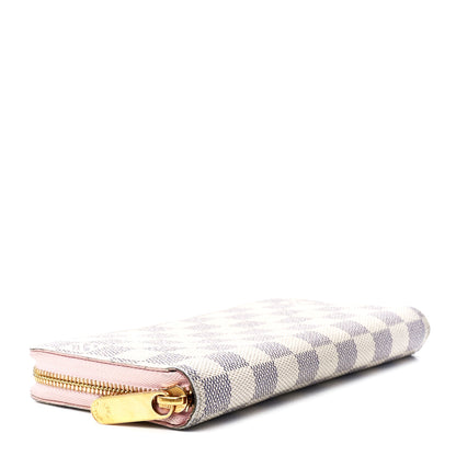 Louis Vuitton Damier Azur Zippy Wallet Rose Ballerine 4 of 10