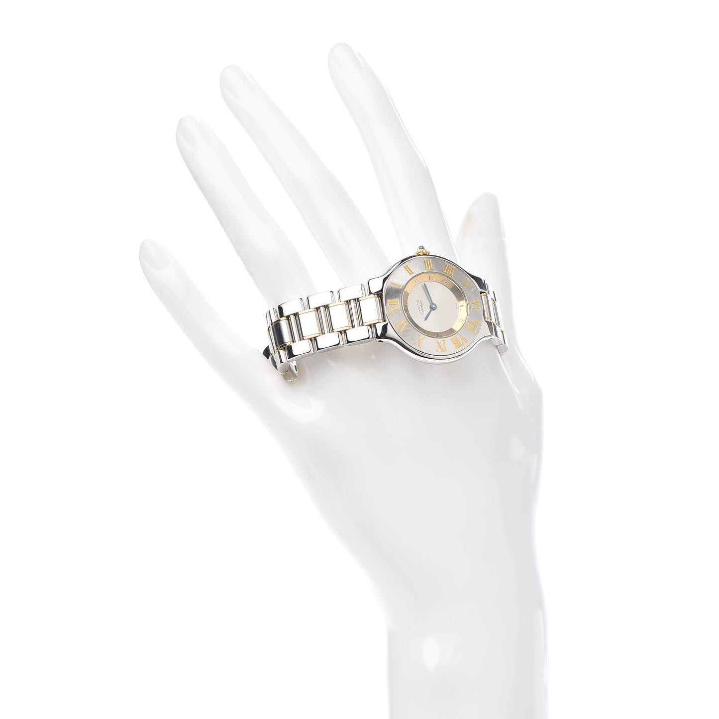 Stainless Steel 18K Yellow Gold 31mm Must De 21 Quartz Watch