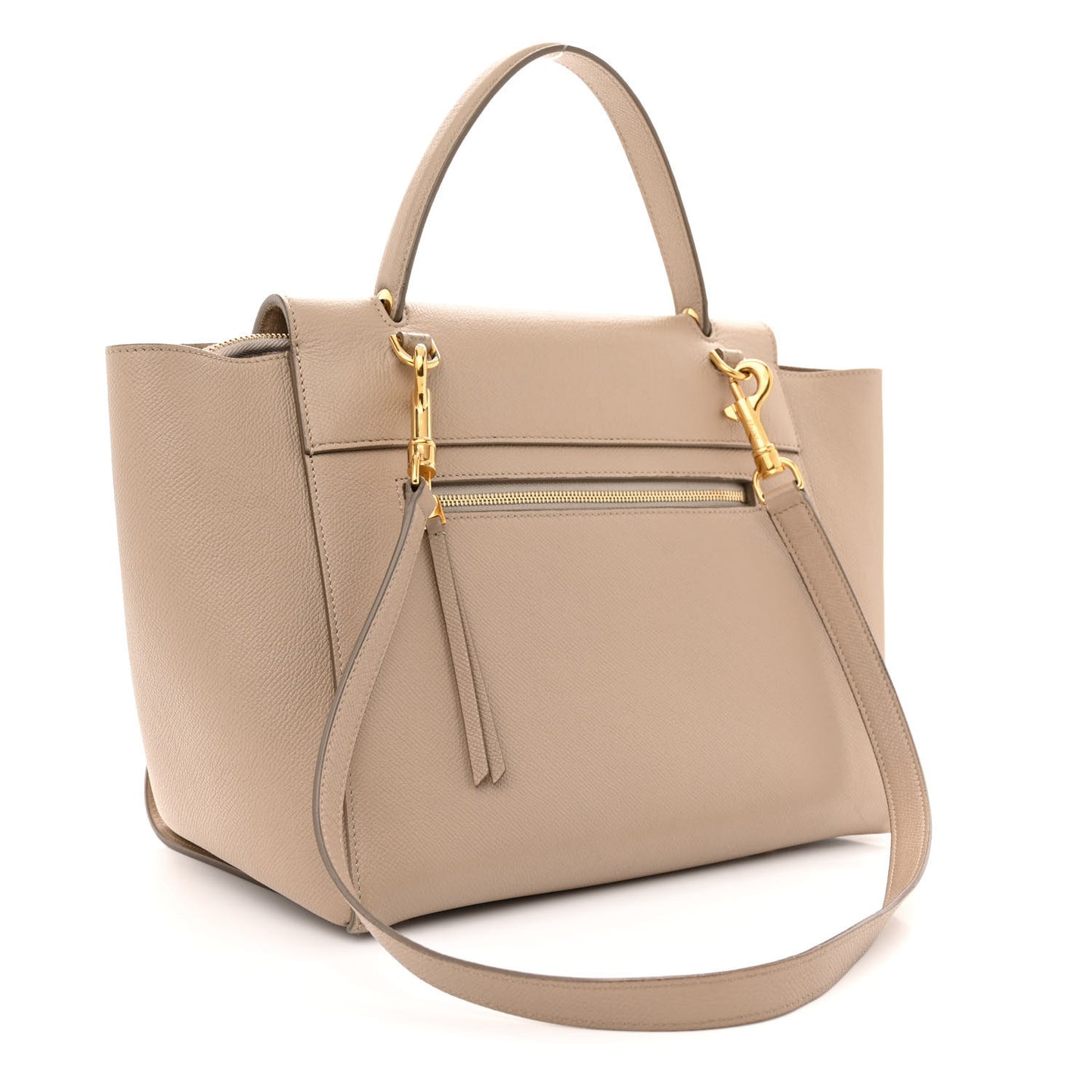 Grained Calfskin Mini Belt Bag Light Taupe