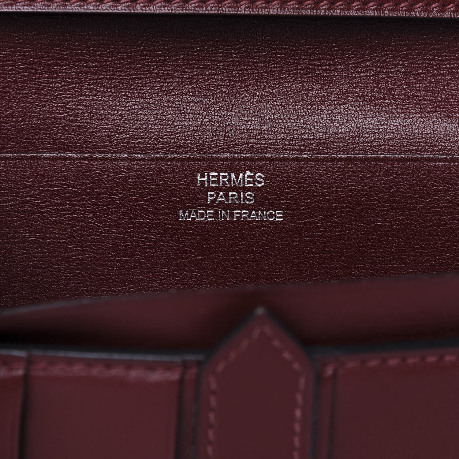 Hermes Box Bearn Wallet Rouge H 8 of 8