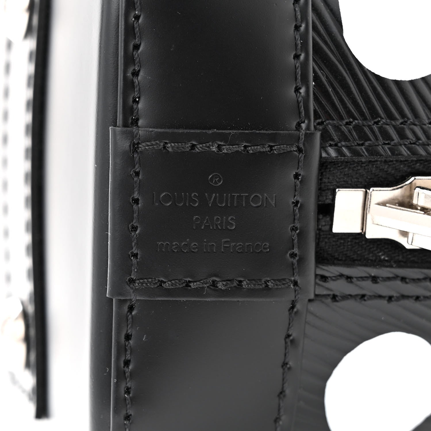 Louis Vuitton X YK Epi Alma BB Black White 7 of 11
