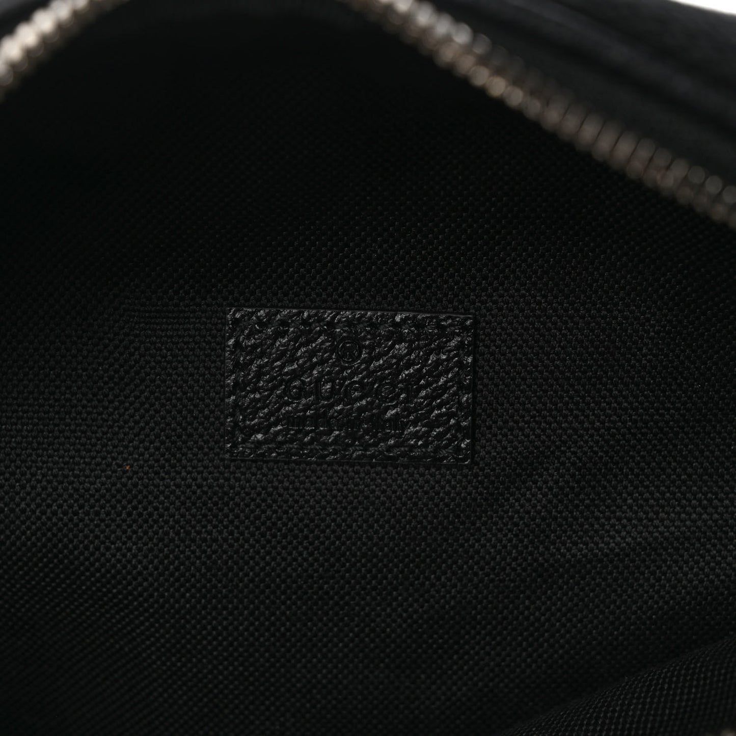 Monogram Jumbo GG Textured Dollar Calfskin Web Belt Bag Black