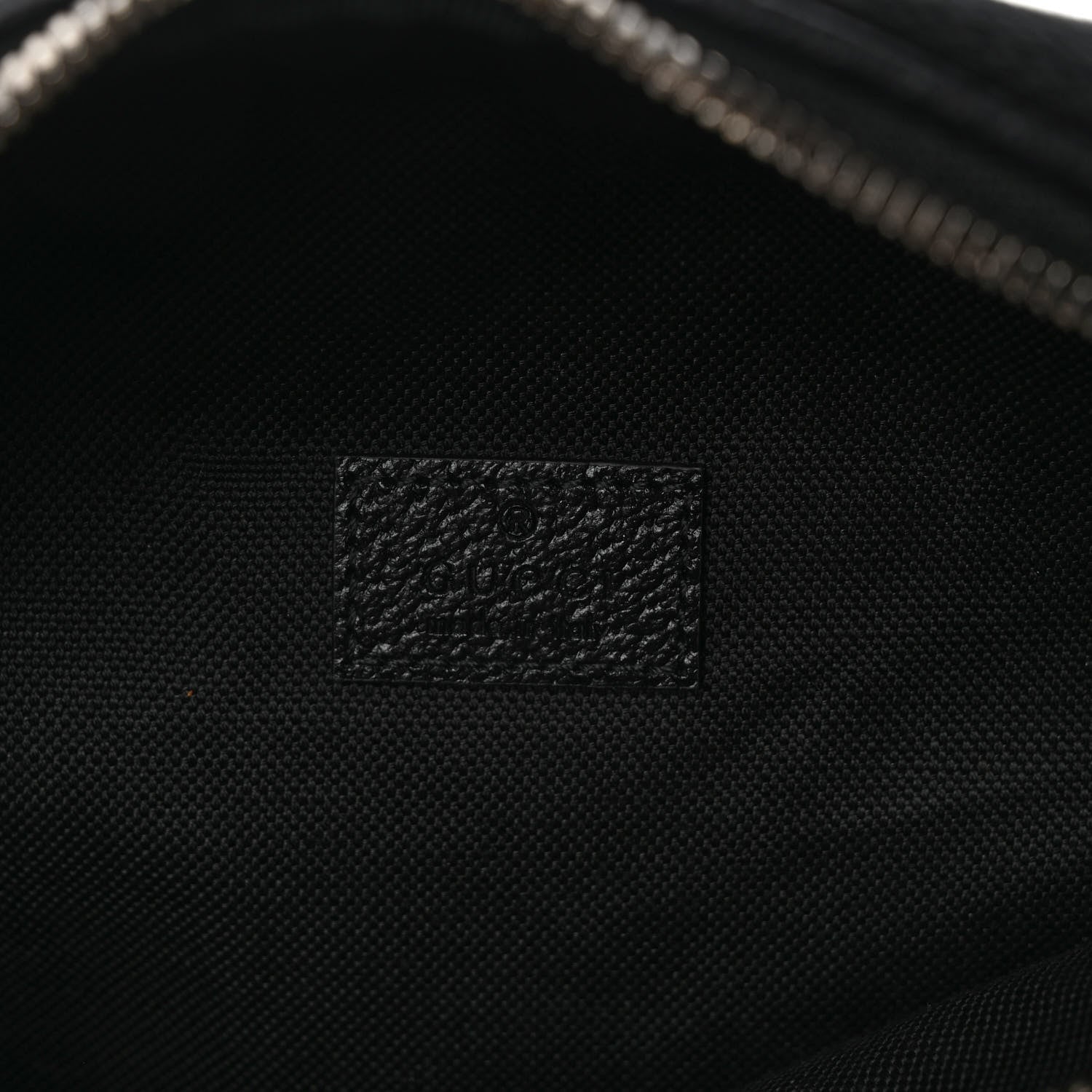 Gucci Monogram Jumbo GG Textured Dollar Calfskin Web Belt Bag Black 5 of 7