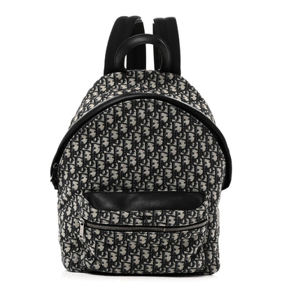 Christian Dior Oblique Calfskin Rider Backpack Beige Black 1 of 9