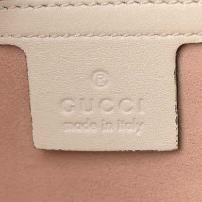 Gucci Calfskin Matelasse Small GG Marmont Shoulder Bag White 6 of 13