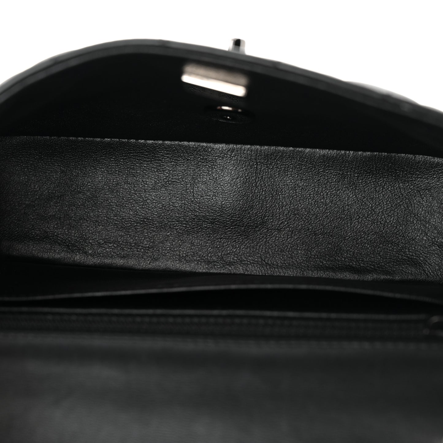 Lambskin Quilted Mini Rectangular Flap So Black