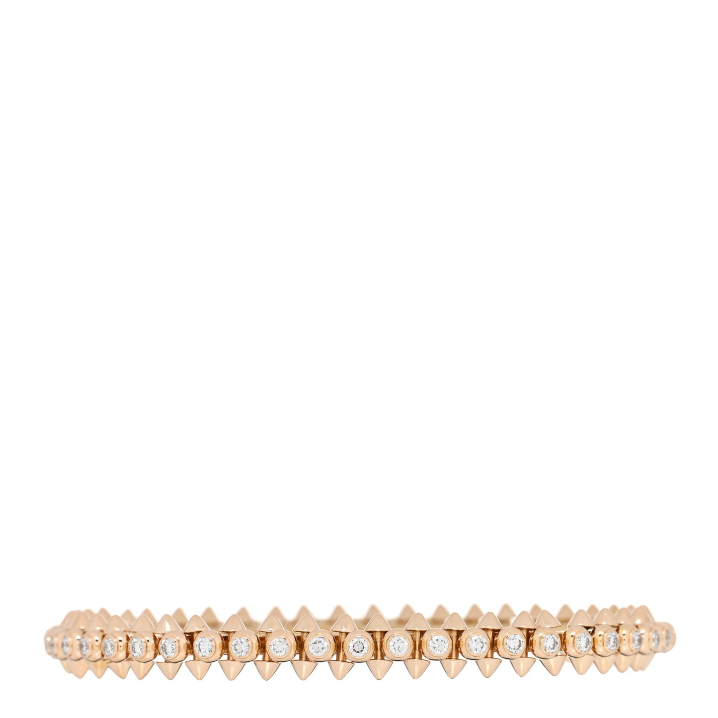 18K Pink Gold Diamond Clash De Cartier Bracelet 15