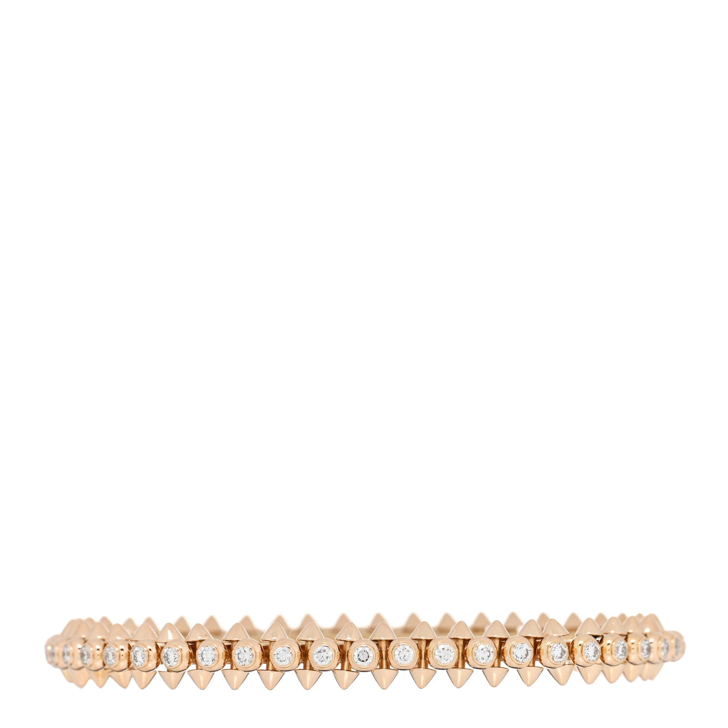Cartier 18K Pink Gold Diamond Clash De Cartier Bracelet 15 1 of 4