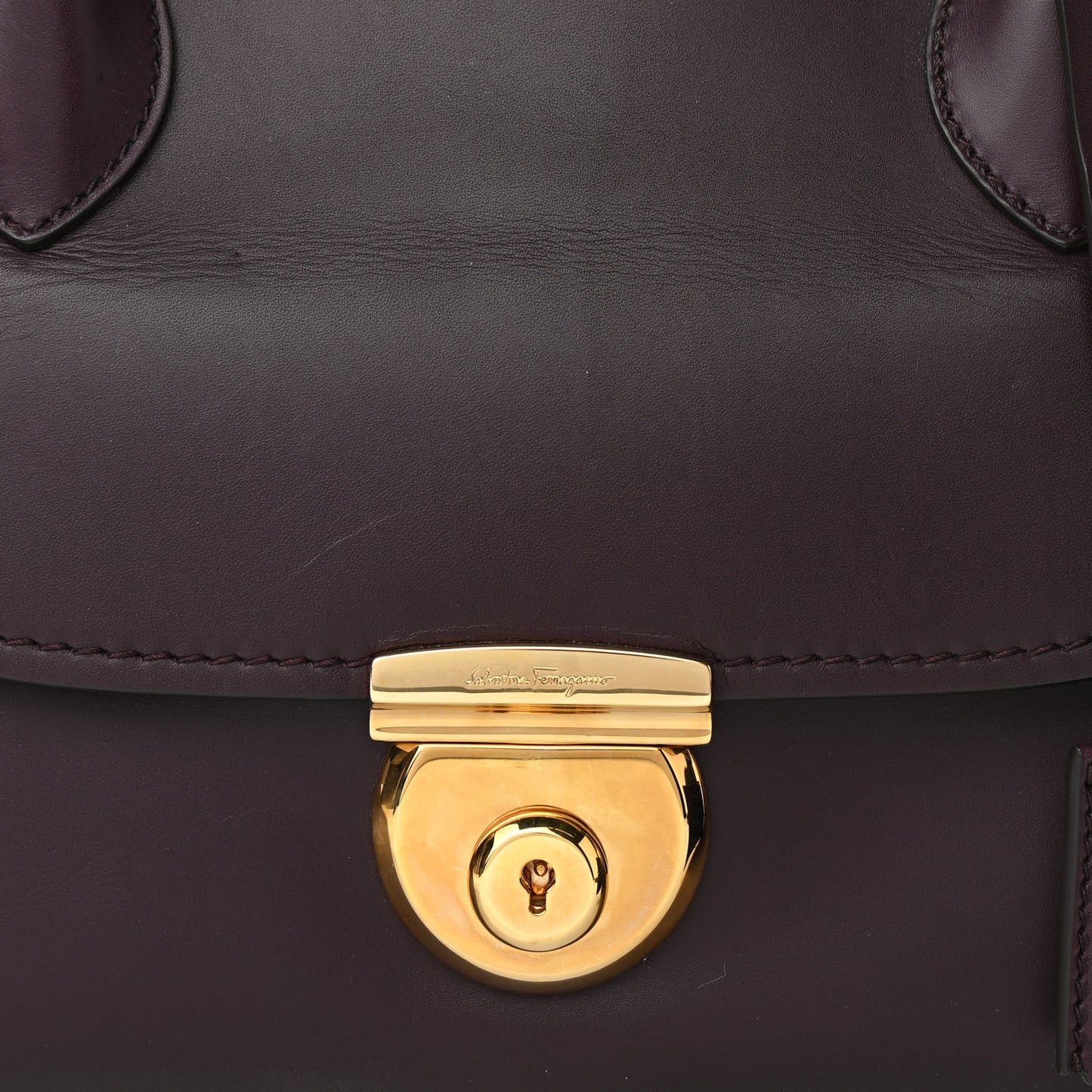 Calfskin Fiamma Bag Plum