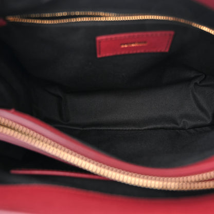 Burberry Grainy Calfskin House Check Medium Banner Tote Crimson 5 of 11