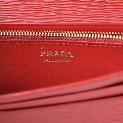 Prada Vitello Move Continental Flap Wallet Lacca 6 of 8