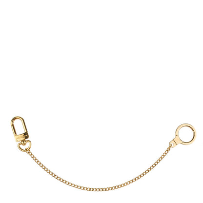 Louis Vuitton Metal Pochette Extender Key Ring Chain Gold 1 of 5