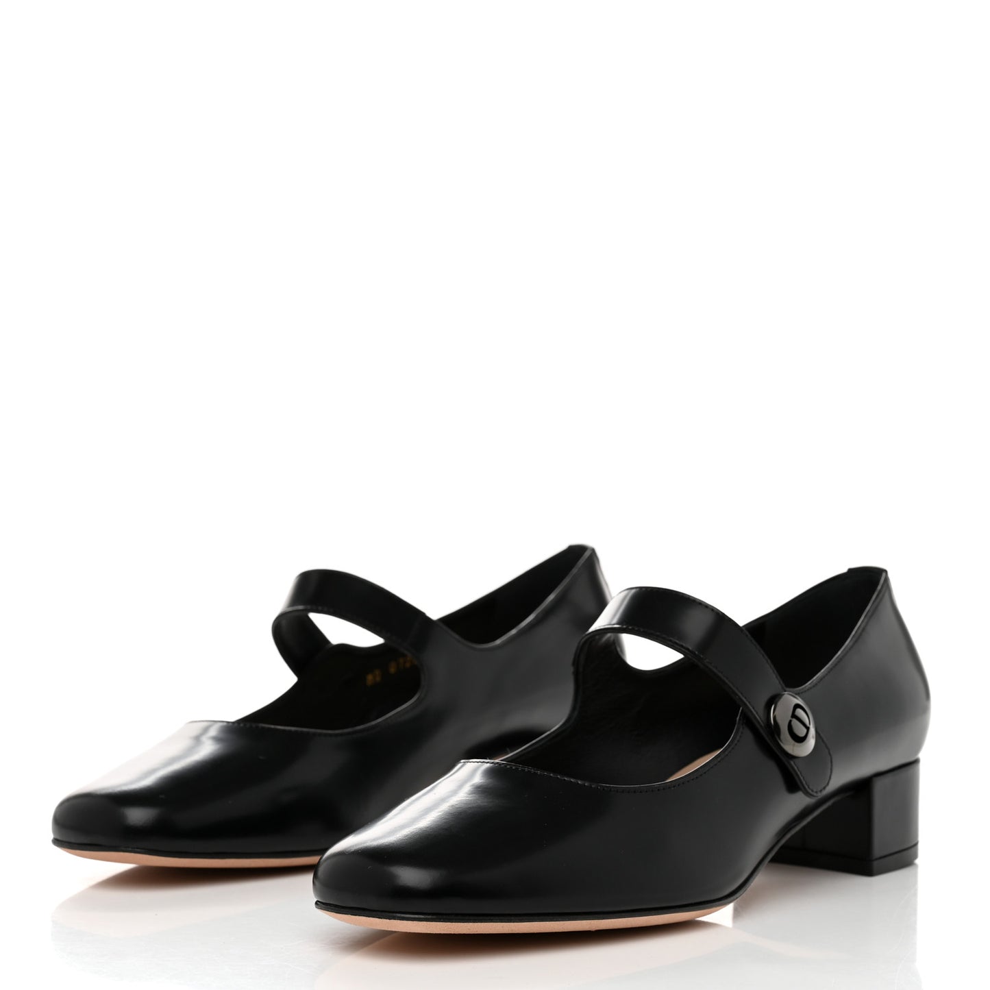 Brushed Calfskin Uniform 30mm Pumps 37.5 Black