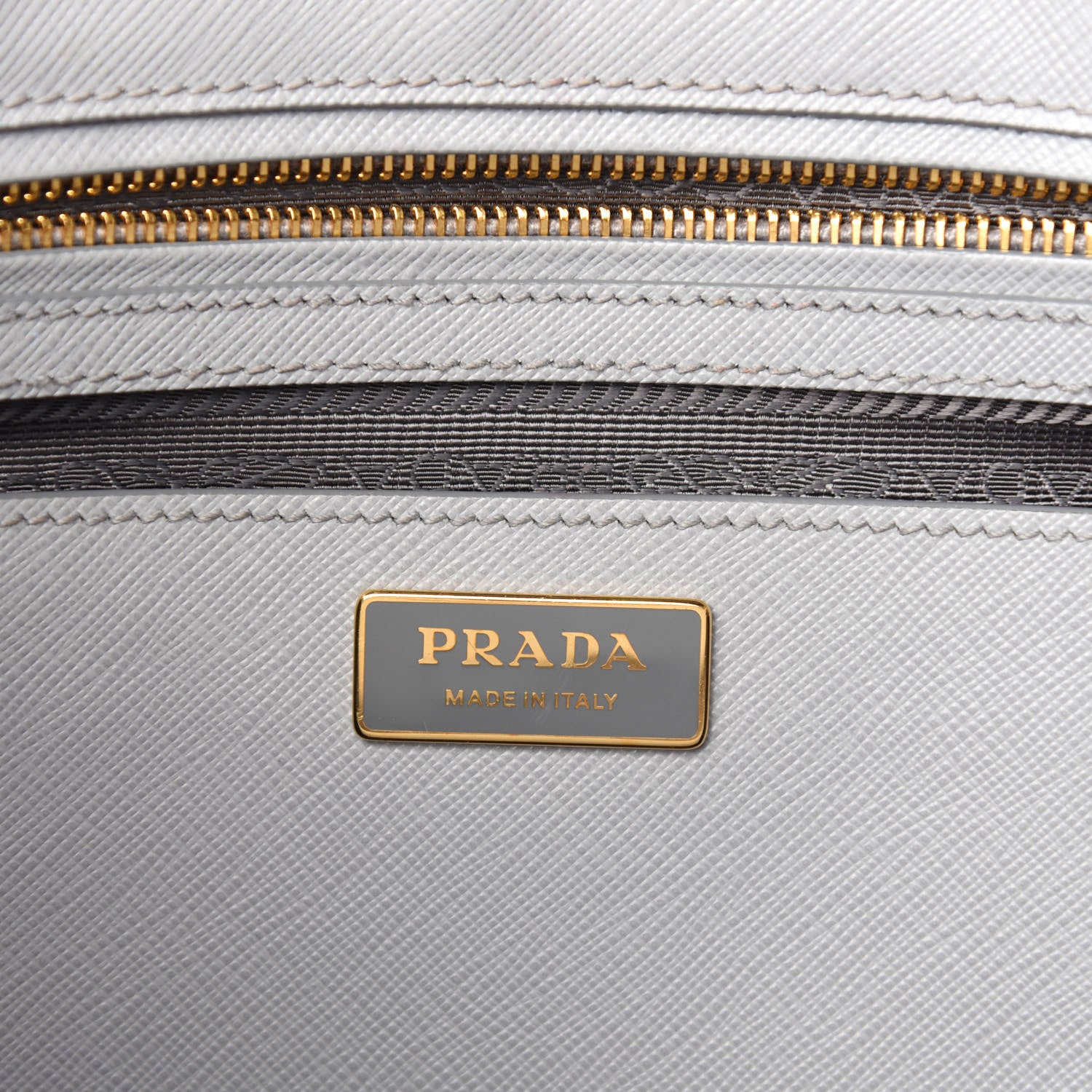 Prada Saffiano Large Galleria Double Zip Tote Granito 8 of 10