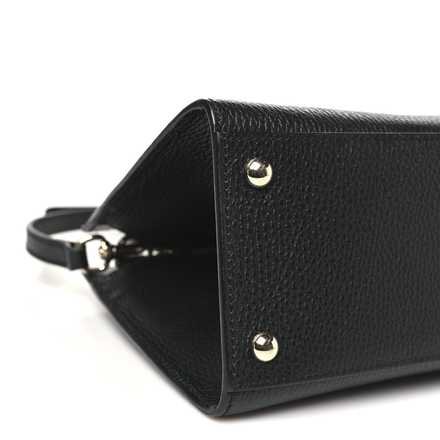 Gucci Dollar Calfskin Medium Soho Top Handle Satchel Black 9 of 10