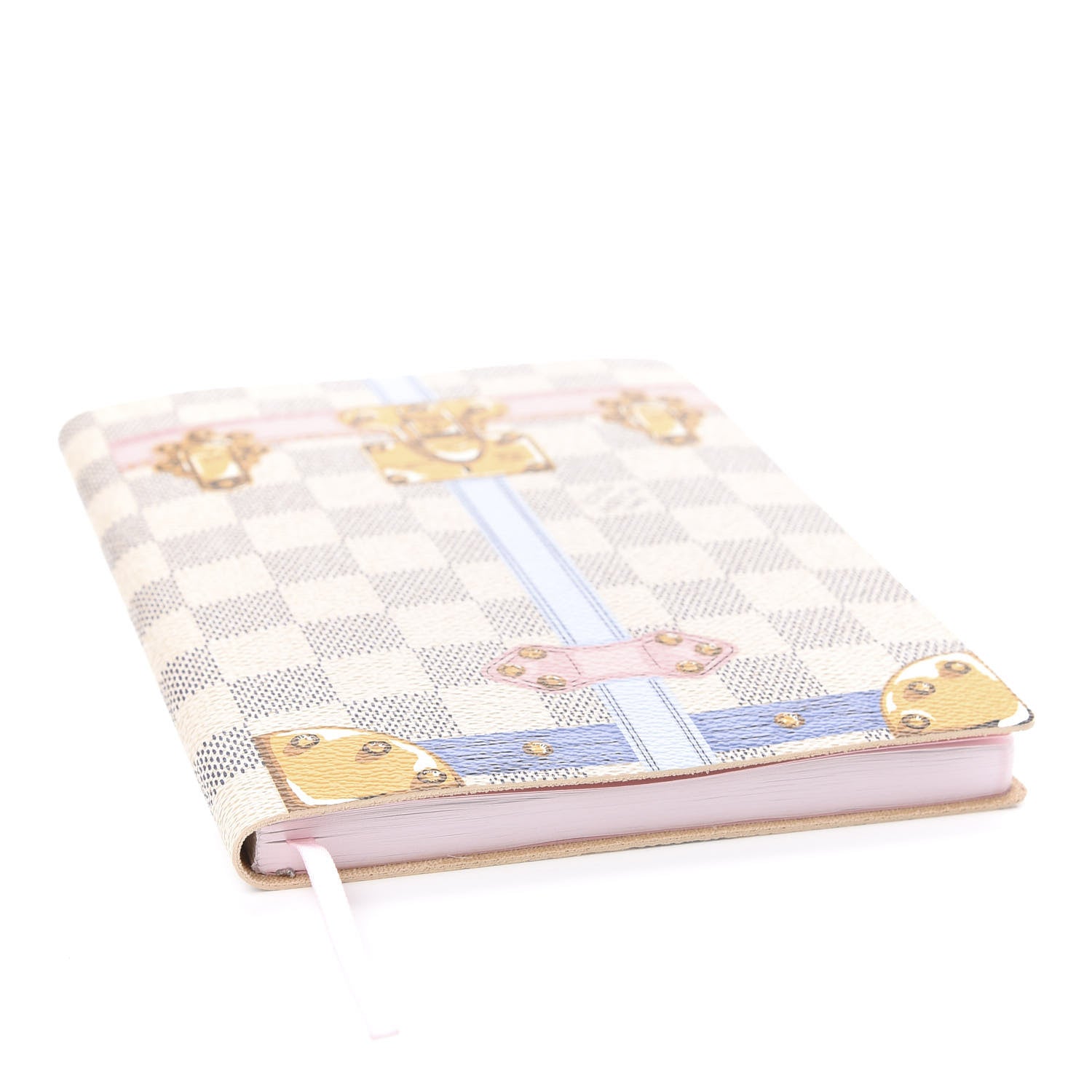 Louis Vuitton Damier Azur Summer Trunks Clemence Notebook MM 4 of 7