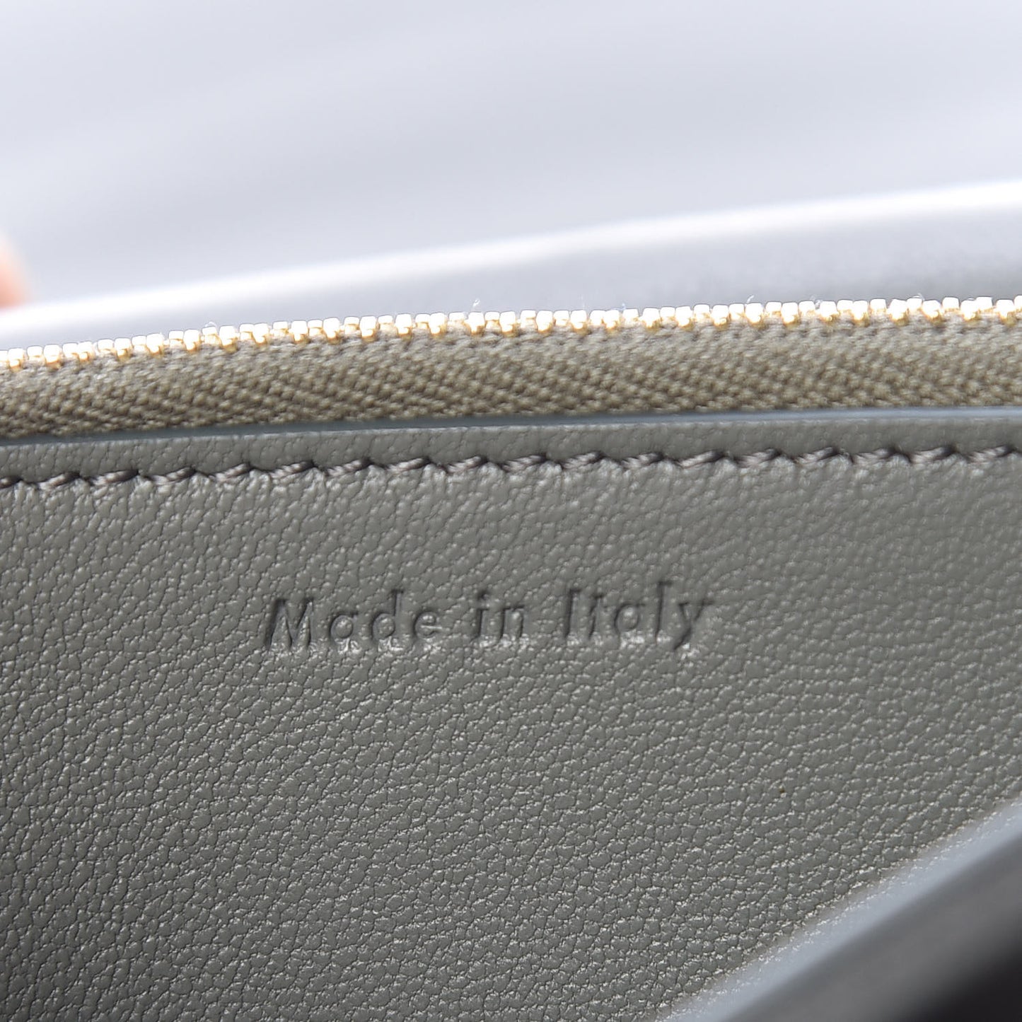 Smooth Calfskin Compact Wallet Smoke
