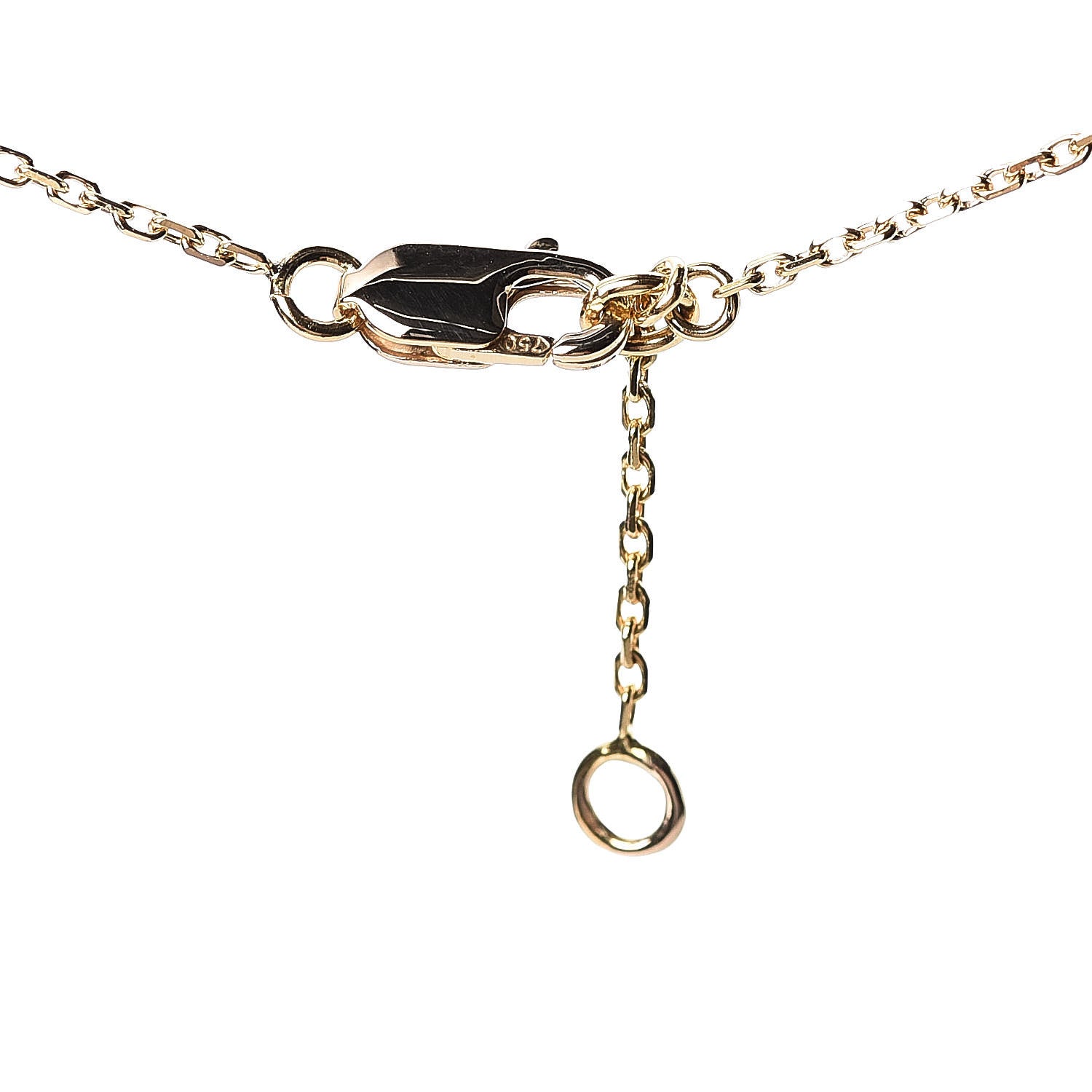 Van Cleef & Arpels 18K Yellow Gold Mother of Pearl Sweet Alhambra Pendant Necklace 6 of 7