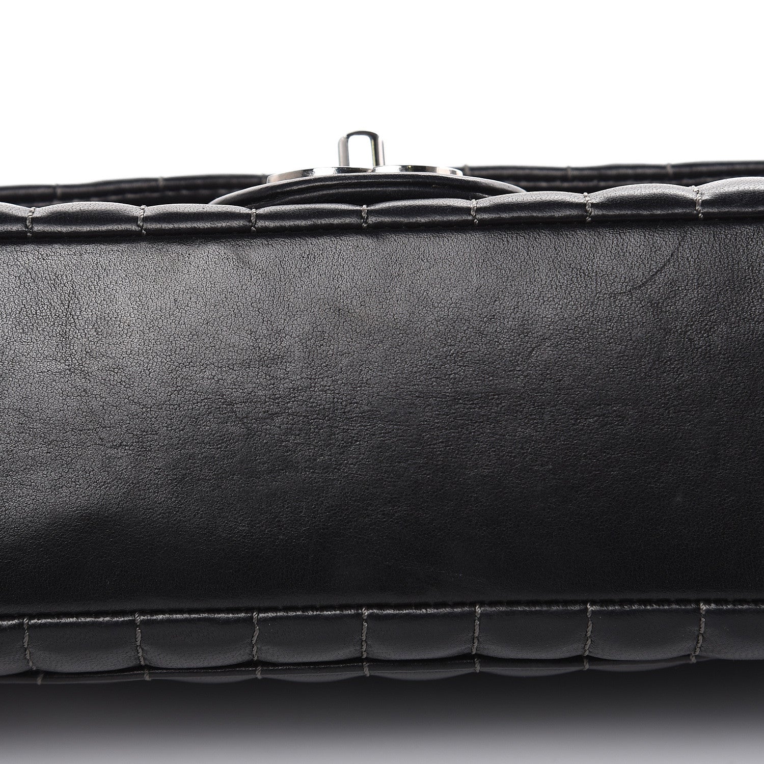 Chanel Lambskin Vertical Quilted Medium Single Flap Black 10 of 17