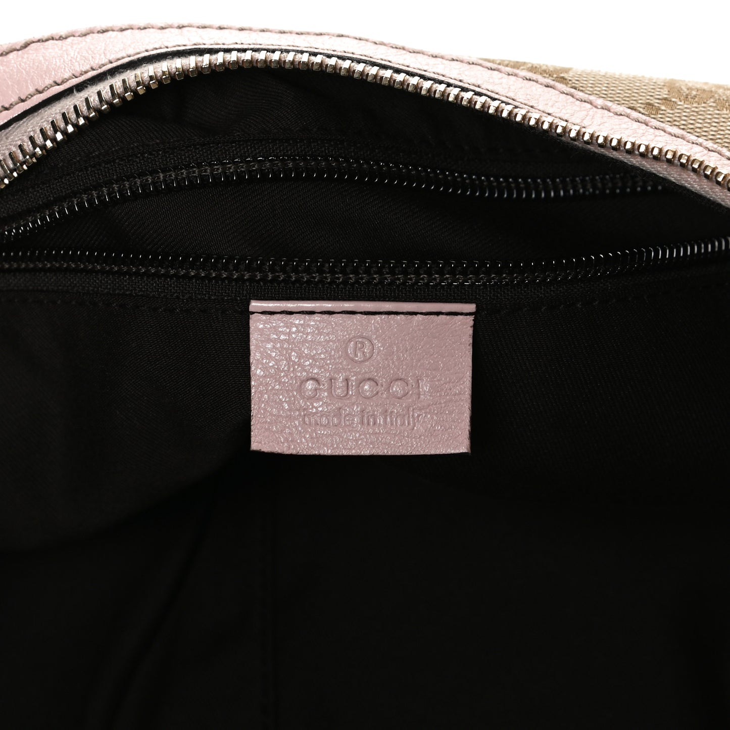 Monogram Web Medium Half Moon Hobo Blue Pink