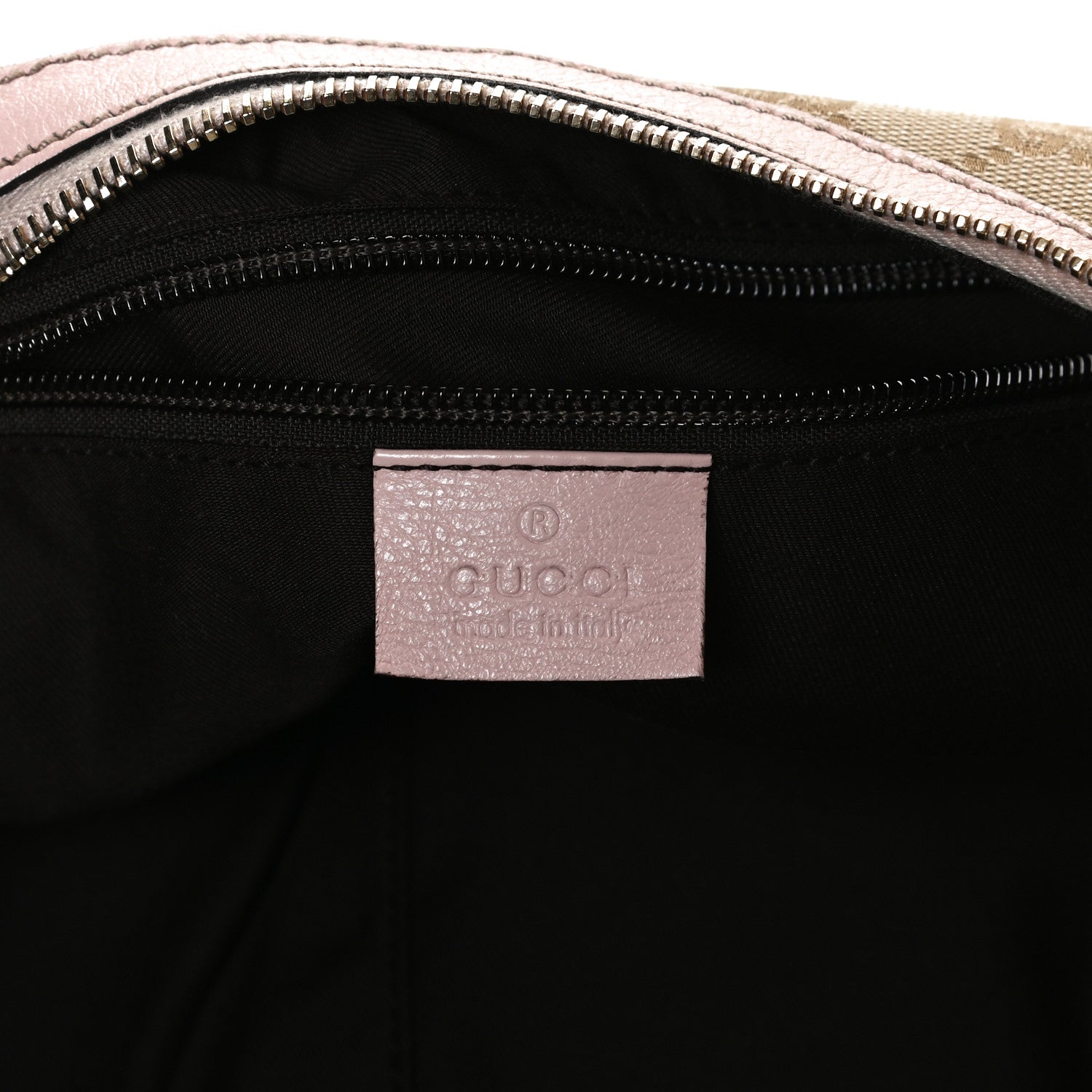 Gucci Monogram Web Medium Half Moon Hobo Blue Pink 6 of 13
